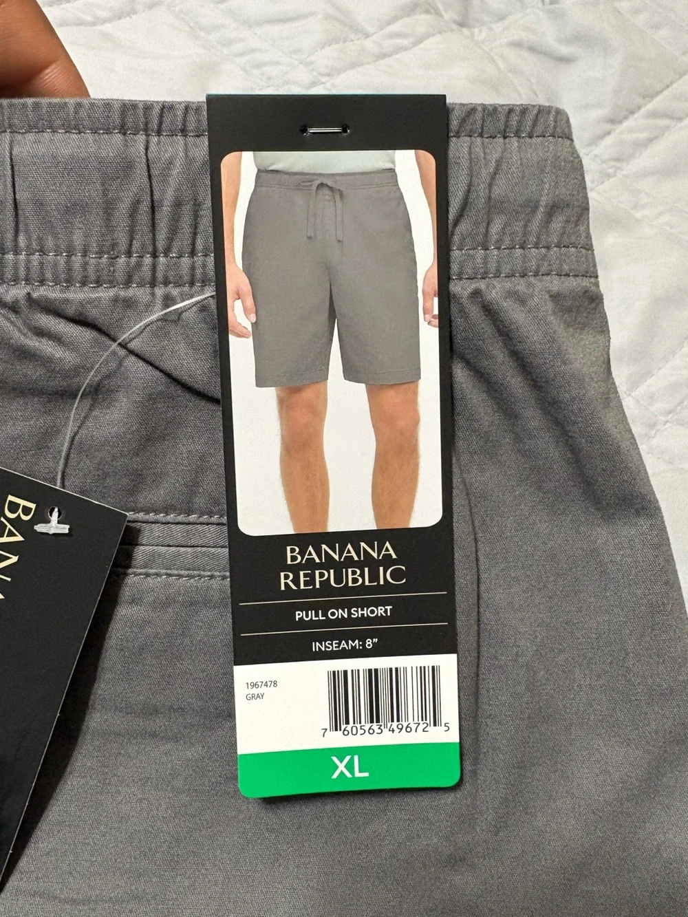 Banana Republic Men's Gray Pull On Drawstring Shorts